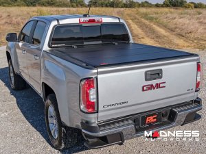GMC Canyon Bed Cover - Tri-Fold - Flip Up - Hard Cover - 6' Bed GMC Canyon Bed Cover - Tri-Fold - Flip Up - Hard Cover - 6' Bed